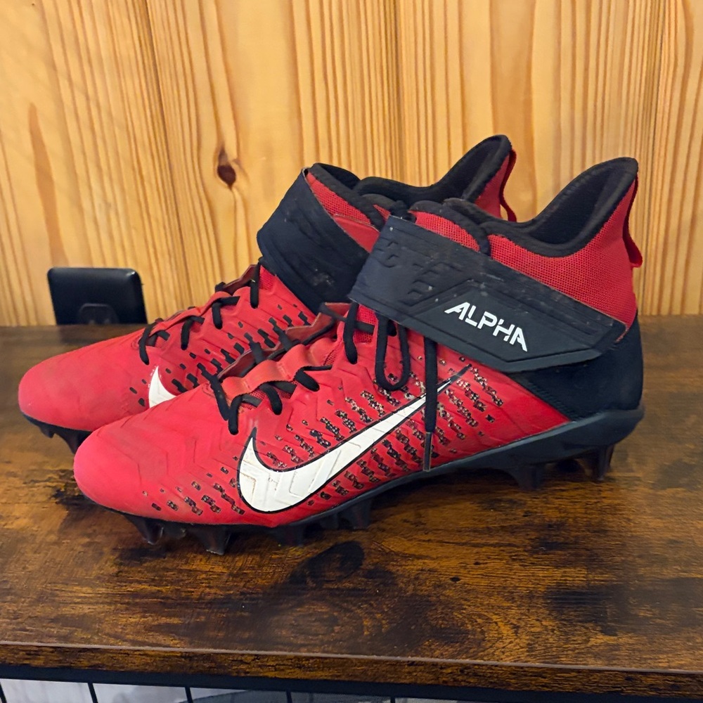 Nike Alpha Red and Black Cleats